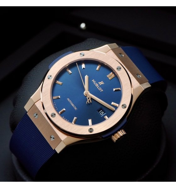 Đồng Hồ Hublot Classic Fusion Blue King Gold 542.OX.7180.RX