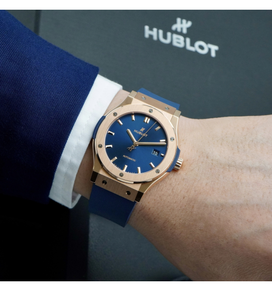 Đồng Hồ Hublot Classic Fusion Blue King Gold 542.OX.7180.RX