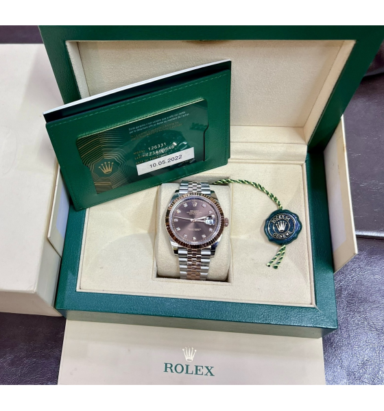 Đồng Hồ Rolex Datejust 41mm Steel & Everose Gold 126331-0004 Chocolate Dial