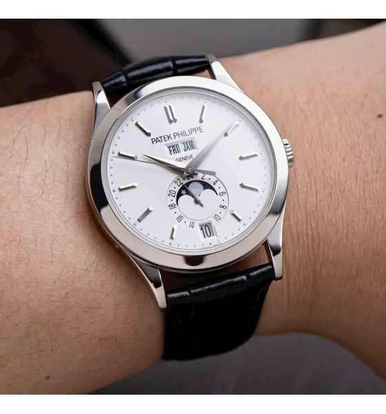 Patek Philippe Complications 5396G-011 Annual Calendar Moon Phases White Gold