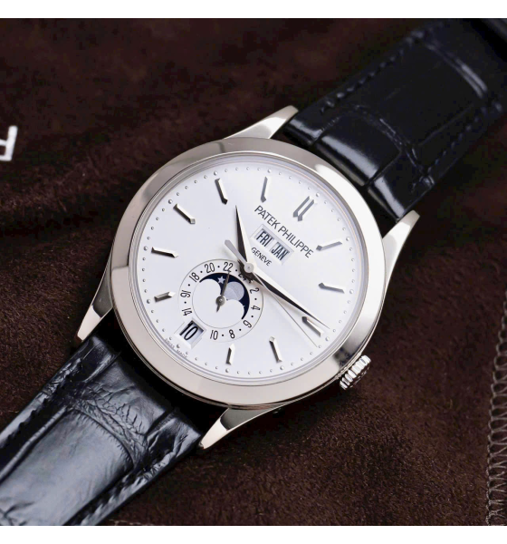 Patek Philippe Complications 5396G-011 Annual Calendar Moon Phases White Gold