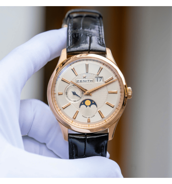 Zenith Captain Moonphase 18K Rose Gold 40mm 18.2140.691/02.C498