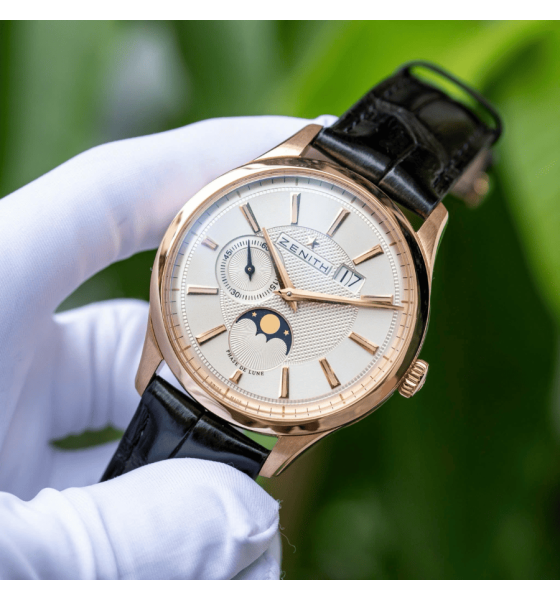 Zenith Captain Moonphase 18K Rose Gold 40mm 18.2140.691/02.C498
