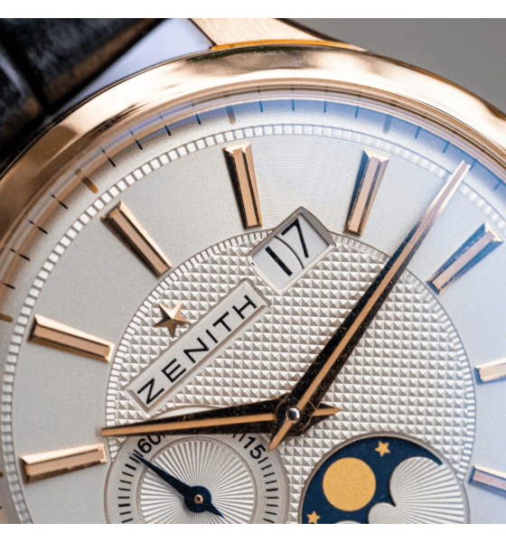 Zenith Captain Moonphase 18K Rose Gold 40mm 18.2140.691/02.C498