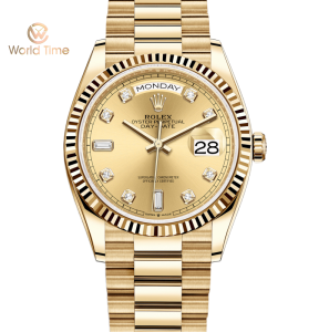 Rolex Day-Date II 218238 41mm 18k Gold Champagne Diamond Dial Presidential
