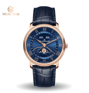 Đồng hồ Blancpain Villeret Quantième Complet BLue 6654-3640-55b
