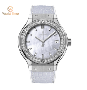 Hublot Classic Fusion Titanium White Diamonds 33mm 581.NE.6070.LR.1204.JPN16