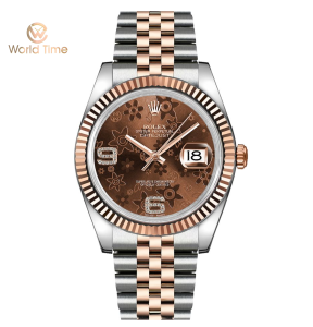 Đồng Hồ Rolex Datejust 36 116201 Mặt Số Chocolate Họa Tiết Hoa