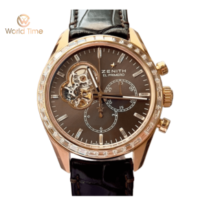 Đồng hồ ZENITH EL PRIMERO OPEN CHRONOMASTER ROSE GOLD DIAMOND BEZEL 22.2080.4061/76.C494
