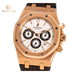 Đồng Hồ Audemars Piguet 26022OR.OO.D088CR.01 Royal Oak Chronograph Rose Gold White Dial