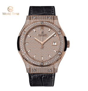 Hublot Classic Fusion King Gold Full Diamond Option 42mm