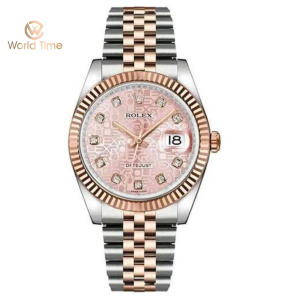 Đồng hồ ROLEX DATEJUST PINK JUBILEE DIAMOND DIAL FLUTED 18K ROSE GOLD BEZEL JUBILEE BRACELET 116231PJDJ