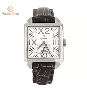 Omega De Ville x2 small second white dial white gold alligator 7710.30.39