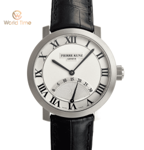 Pierre Kunz Retrograde Automatic Silver Dial Men's Watch PKA001SR 18k White Gold 41mm