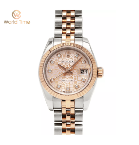 Rolex date just Lady 179171 dial vi tính hồng