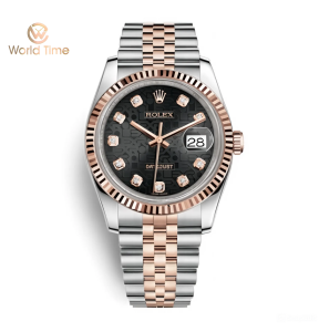 Rolex Datejust 116231 36mm Demi Hồng Mặt Số Vi Tính Đen