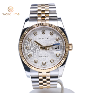 Rolex Datejust 36mm 116233-0155 Vi Tính Trắng
