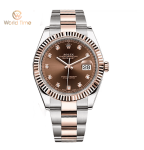 Rolex Datejust 41mm 126331-0003 Chocolate Diamond Steel and Everose Gold