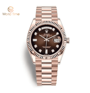 Rolex Day Date 128235-0037 Mặt Số Ombre Nâu