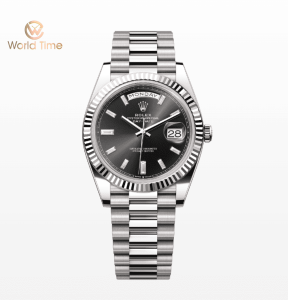 Rolex Day-Date 40 228239-0005 Mặt số đen, cọc số kim cương