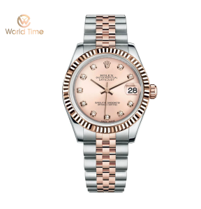 Rolex Lady Datejust 179171 Mặt Số Hồng Demi Hồng Cọc Số Kim Cương