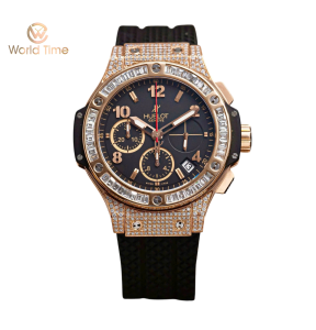 Hublot Big Bang Original Gold 41mm 341.PX.130.RX Up To Lên Bản Full Kim Cương-Niềng Kim Baguet: 